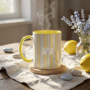 Father's Day Gift For Dad Yellow Stripes Mug