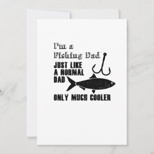 Fathers Day Gift for Fisherman Cool Fishing Dad Card
