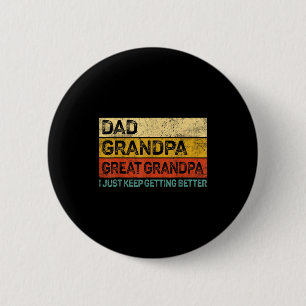 Fathers Day Gift From Grandkids Dad Grandpa Great 6 Cm Round Badge