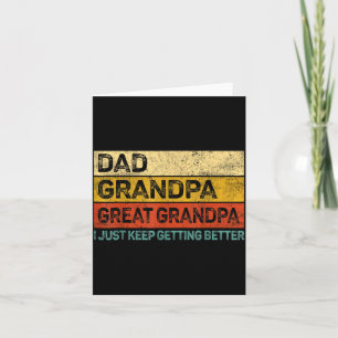 Fathers Day Gift From Grandkids Dad Grandpa Great Card