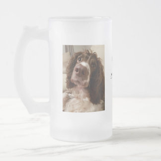 Fathers day gift glass tankard frosted glass beer mug