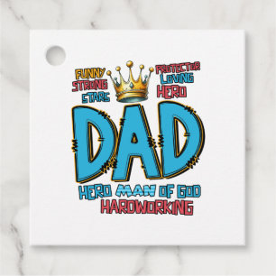 Father's Day Gift Hero Man Of God Favour Tags