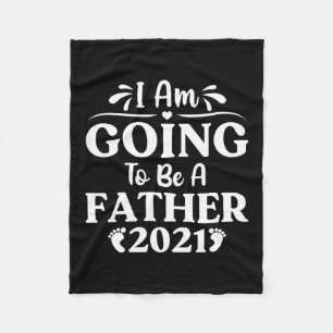 Father's Day Gift   I Am Going To Be A Father Fleece Blanket