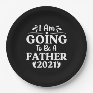 Father's Day Gift I Am Going To Be A Father Paper Plate