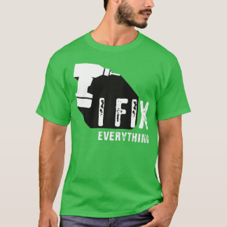 Fathers Day Gift I fix everything Partnerlook T-Shirt
