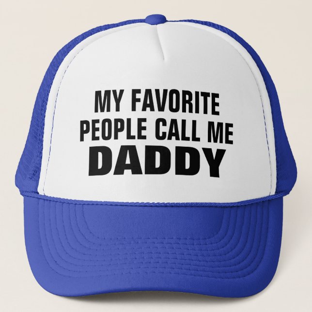 Father's Day gift idea for dad - Funny daddy Trucker Hat (Front)