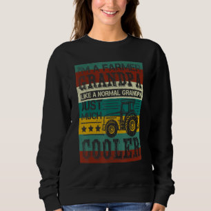 Fathers Day Gift Idea Grandpa Tractor Farmer Sweatshirt