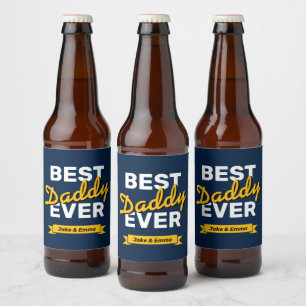 Father's Day Gift Personalised Beer Label
