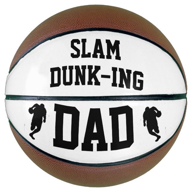 Father's Day Gift | Slam Dunk Dad Photo Keepsake Basketball (Front)