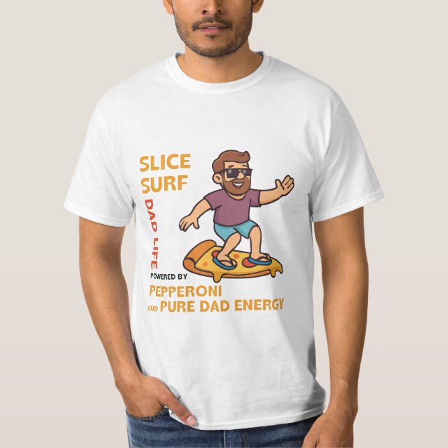 Father's Day Gift - Slice Surf Dad T-Shirt (Front)