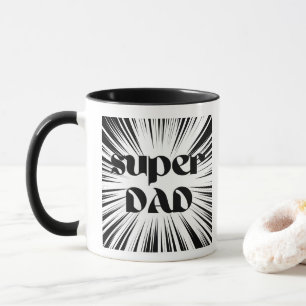 Father's Day Gift, Super Dad Mug, Superhero Theme Mug