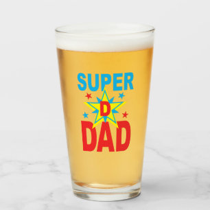 Father's Day Gift - Super Hero Dad Drinking Glass