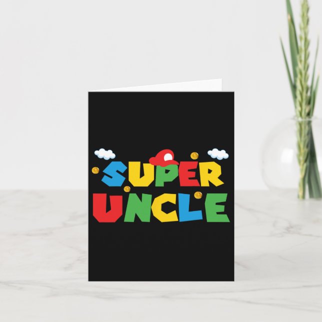 Fathers Day Gift Uncle Gift From Niece Nephew Sist Card (Front)