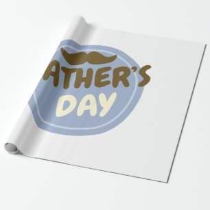 Fathers day gift wrapping paper