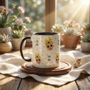 Father's Day Gifts For Dad Yellow Heart Mug