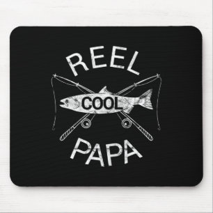 Father's Day Gifts Funny Fishing Reel Cool Papa Da Mouse Mat