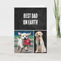 Father's Day Golden Retriever With Black Leather