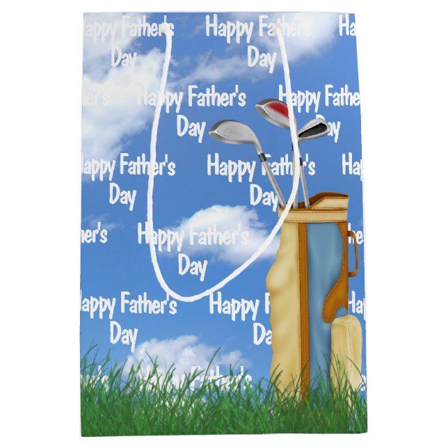 Father's Day golf bag in grass (Front)