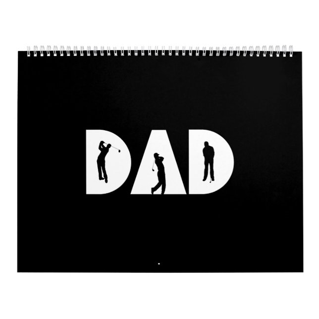 Fathers Day Golf Shirt Golf Shirt Gift Calendar (Cover)