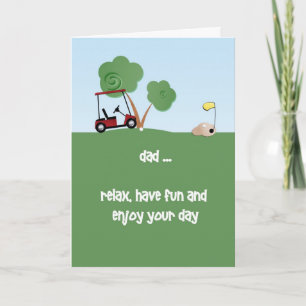 Father's Day Golf Theme Card