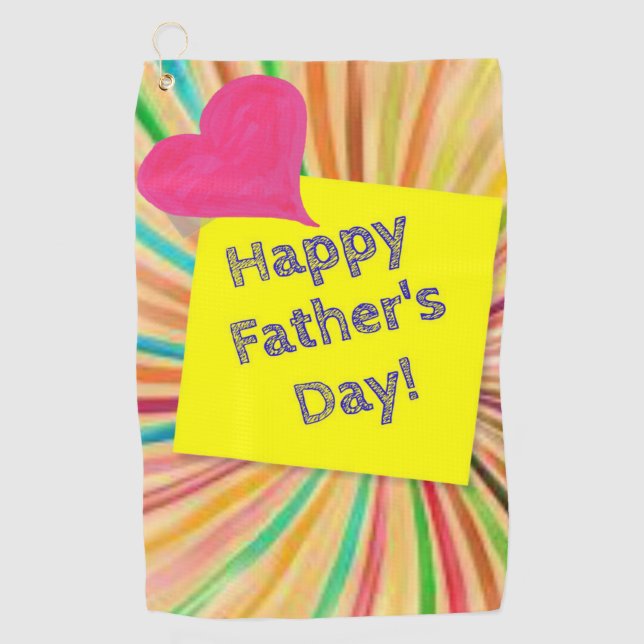Father's Day Golf Towel (Front)