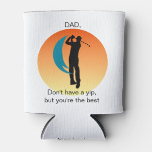 Father's Day Golfer Can Cooler