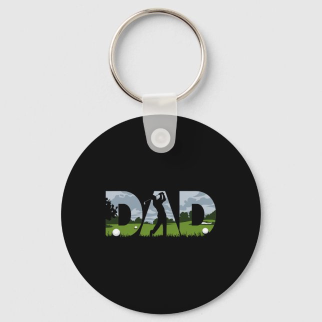 Fathers Day Golfer Mens Golf Dad  Key Ring (Front)
