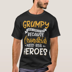 Father's Day Grandad Was Created Grumpy T-Shirt