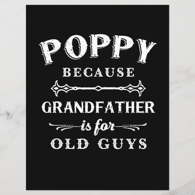 Father's Day | Grandfather Is For Old Guys (Front)