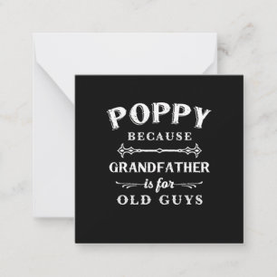 Father's Day Grandfather Is For Old Guys Card