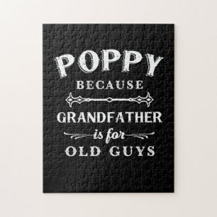Father's Day   Grandfather Is For Old Guys Jigsaw Puzzle