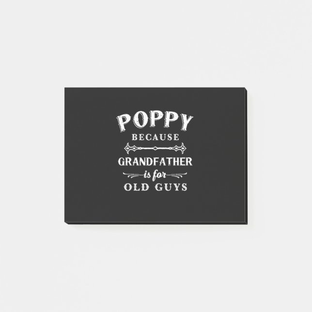 Father's Day | Grandfather Is For Old Guys Post-it Notes (Front)