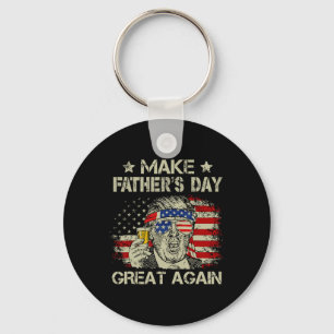 Father's Day Great Again Dad Ltsp Funny Donald Tru Key Ring