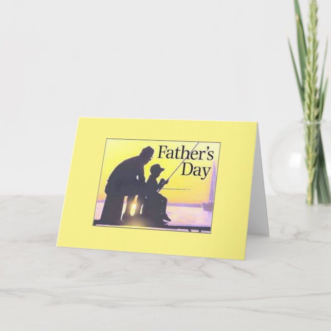 Father's Day Greeting Card/Fishing Card (Front)