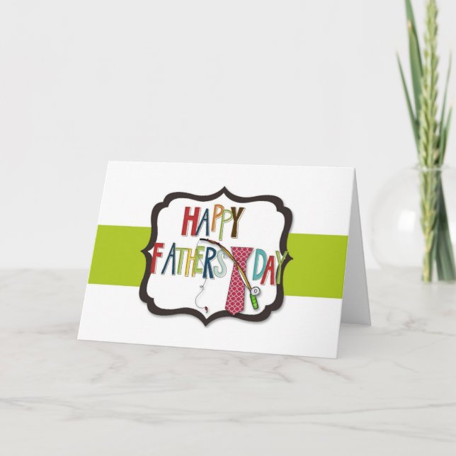 Father's Day Greeting Card/Fishing Pole Card (Front)