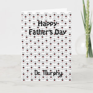 Father's Day Greeting Card Teeth Smile Dentist