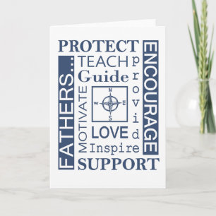 Father's Day Greeting Card/Typography Card