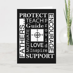 Father's Day Greeting Card/Typography Card