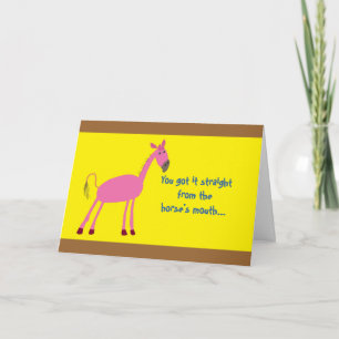 Father's Day Greeting Card with Horse