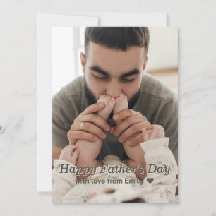 Fathers day greeting card with photo