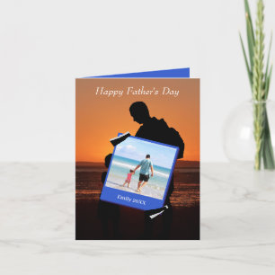 Fathers day greeting card with photo