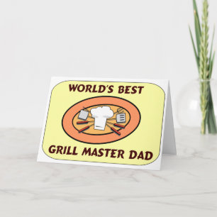 Father's Day Grill Master Dad Card