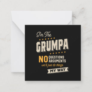 Father's Day   Grumpa Way Funny Grandpa Card