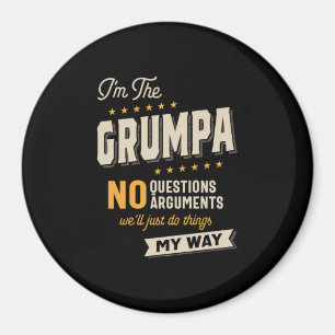 Father's Day Grumpa Way Funny Grandpa Magnet