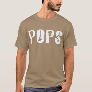 Father's Day Guitar Lover Best Pops Ever Guitarist T-Shirt