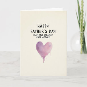 Fathers Day Heart Art Drip Card
