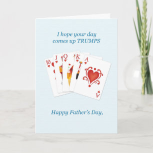 Father's Day, Hearts Trumps Whist Card