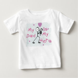 Father's Day Hero Dad Baby T-Shirt