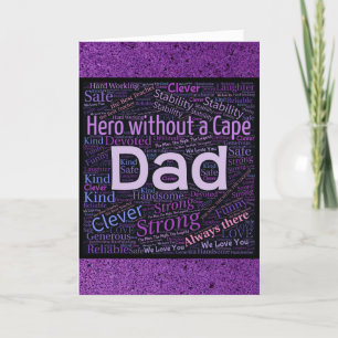 Father's Day Hero Dad Holiday Card