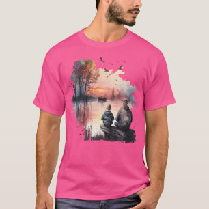 Father'S Day Hiking Camping And Fishing T-Shirt